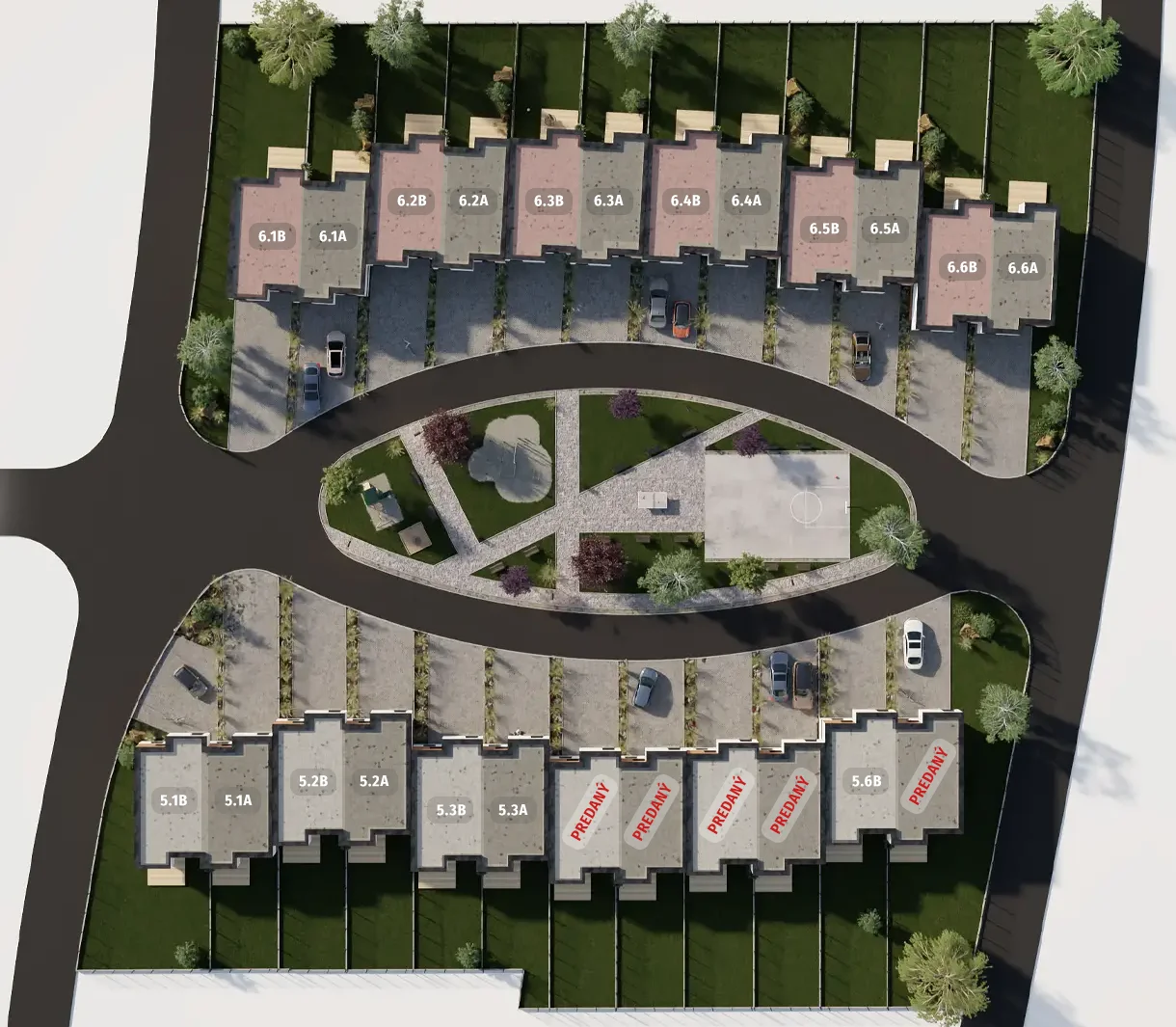 rezidencia hubický park interaktívna mapa
